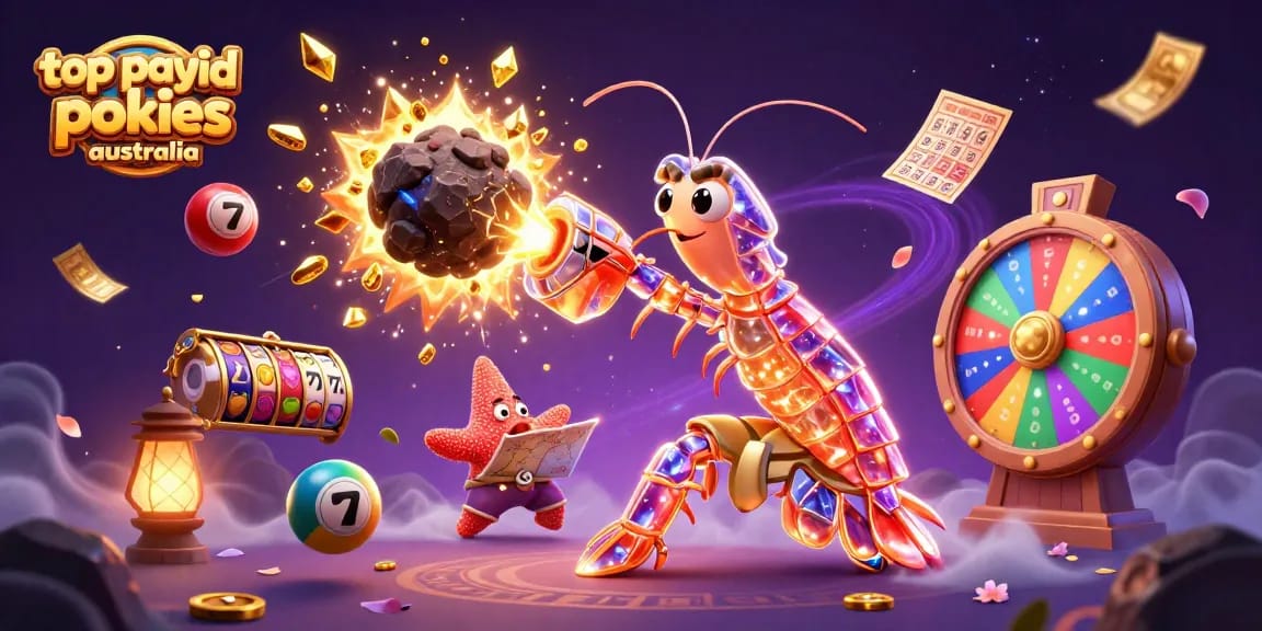 Engage with top payid pokies australia illustrated by colorful slot reels and a vibrant casino atmosphere.